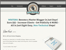 Tablet Screenshot of blogging-writers.com